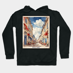 Evreux France Vintage Travel Poster Tourism Hoodie